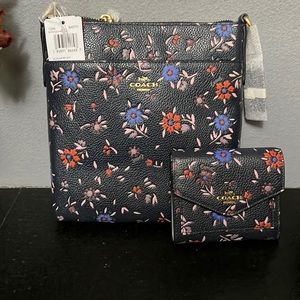 Coach crossbody bag with matching wallet